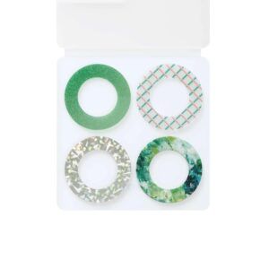 KING JIM | Pegatinas Coffret COSMETIC MOTIF - Ring Peacock Green