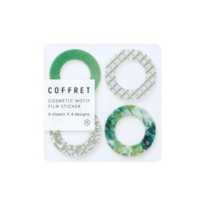 KING JIM | Pegatinas Coffret COSMETIC MOTIF - Ring Peacock Green