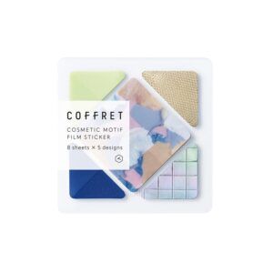 KING JIM | Pegatinas Coffret COSMETIC MOTIF - Square Chiffon Yellow