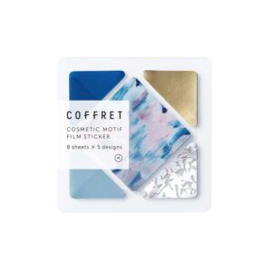 KING JIM | Pegatinas Coffret COSMETIC MOTIF - Square Horizon Blue