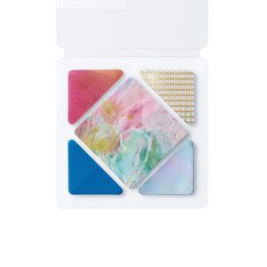 KING JIM | Pegatinas Coffret COSMETIC MOTIF - Square Pink Float