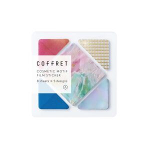 KING JIM | Pegatinas Coffret COSMETIC MOTIF - Square Pink Float