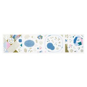 KING JIM | Rollo Pegatinas (120) COFFRET ROLL - Lagoon Blue