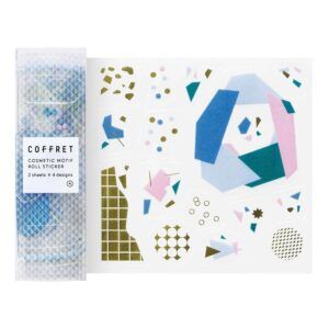 KING JIM | Rollo Pegatinas (120) COFFRET ROLL - Lagoon Blue