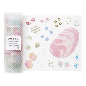KING JIM | Rollo Pegatinas (120) COFFRET ROLL - Lilac Pink