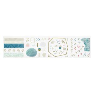 KING JIM | Rollo Pegatinas (120) COFFRET ROLL - Peacock Green