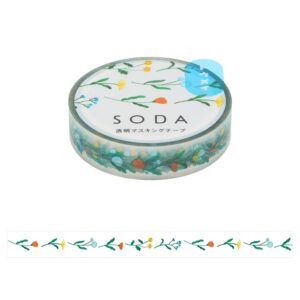 KING JIM | Masking Tape 10 mm x 5 m SODA - Flower