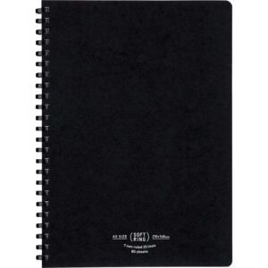 KOKUYO | Cuaderno Soft Ring A5 Rayado (80 hojas) - Natural Black