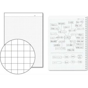KOKUYO | Cuaderno Soft Ring A6 Cuadriculado 5mm (70 hojas) - Negro