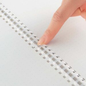 KOKUYO | Cuaderno Soft Ring A6 Malla Puntos (80 hojas) - Blanco