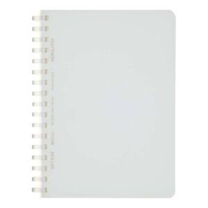 KOKUYO | Cuaderno Soft Ring A6 Malla Puntos (80 hojas) - Blanco