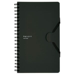 KOKUYO | Cuaderno Soft Ring B6 Cuadriculado PENOTT - Negro