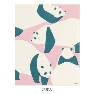 MIDORI | Bloc 24 Papeles de Carta Kimagure Easy&Cozy - Panda
