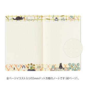 MIDORI | Cuaderno B6 Malla Puntos YURU LOG - Cat