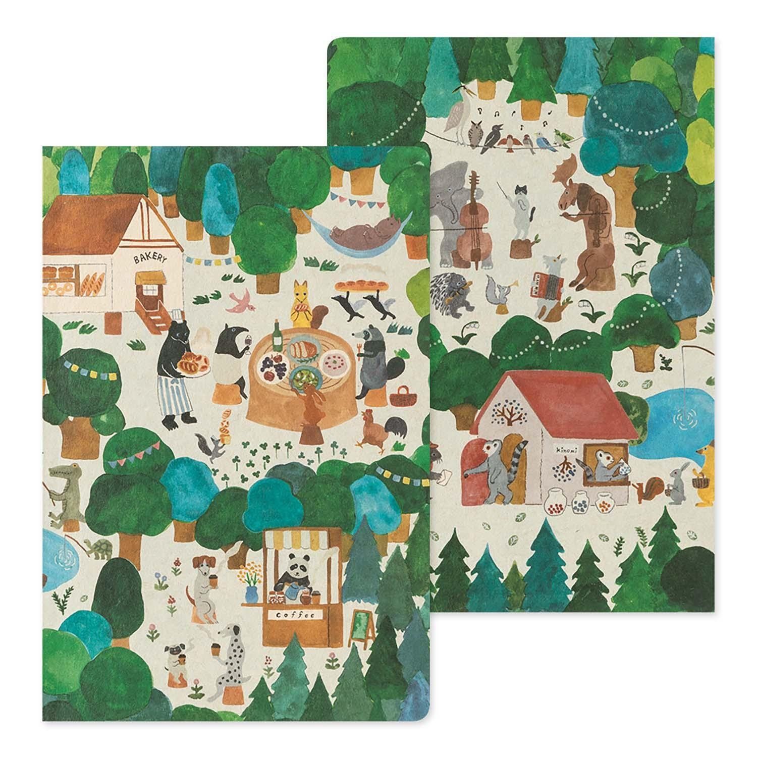 MIDORI | Cuaderno B6 Malla Puntos YURU LOG - Forest Animal - Imagen 8
