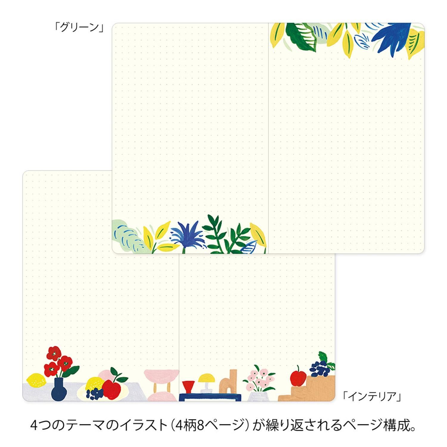 MIDORI | Cuaderno B6 Malla Puntos YURU LOG - Motif Textile - Imagen 4