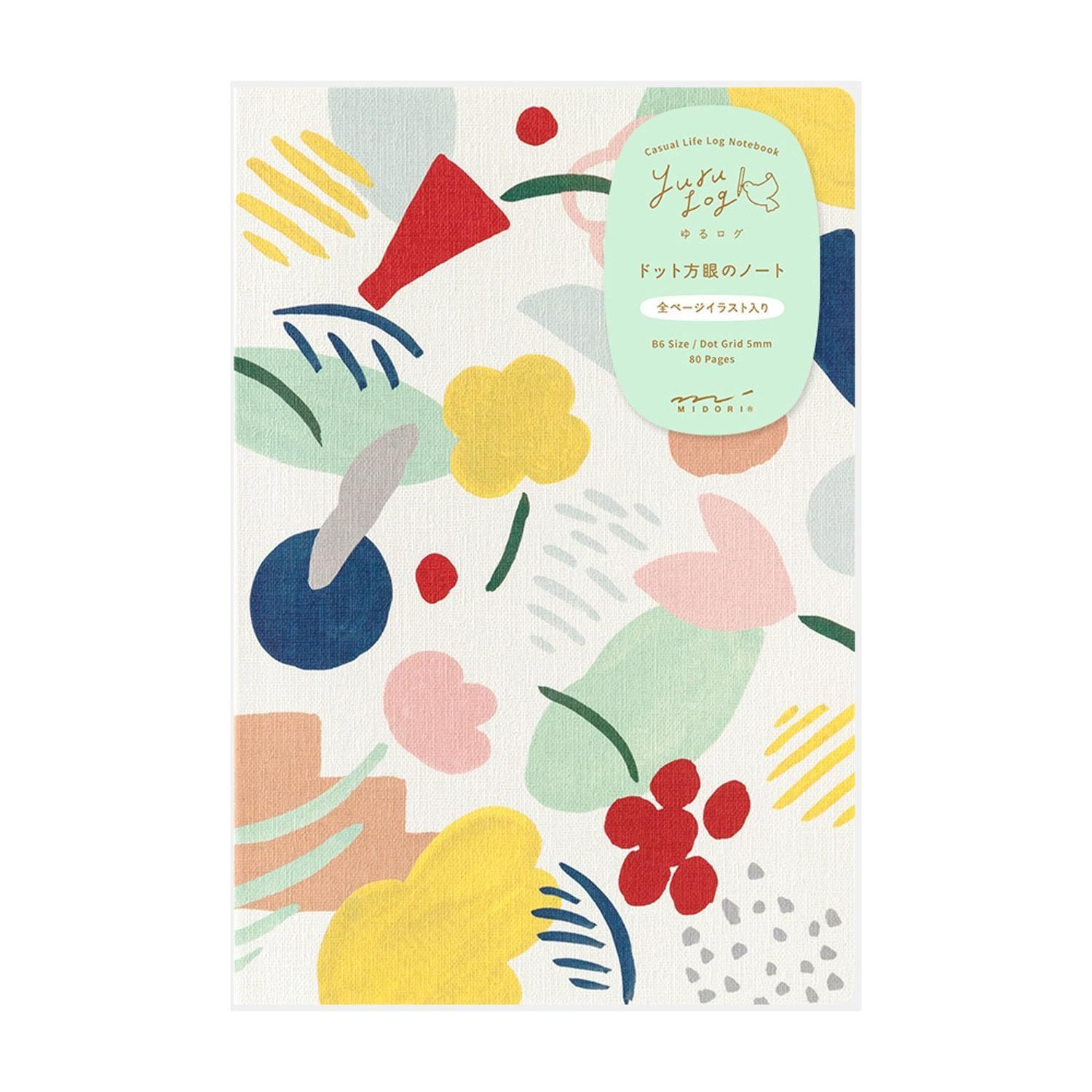 MIDORI | Cuaderno B6 Malla Puntos YURU LOG - Motif Textile
