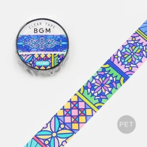 BGM | Masking Tape 20 mm x 5 m CLEAR STAINED GLASS - Kaleidoscope