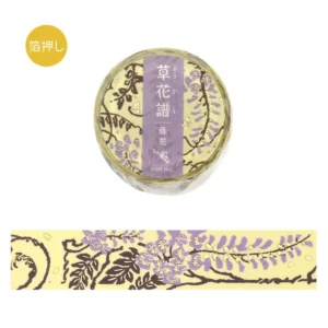 BGM | Masking Tape 20 mm x 5 m WILD FLOWERS GUIDE - Wisteria