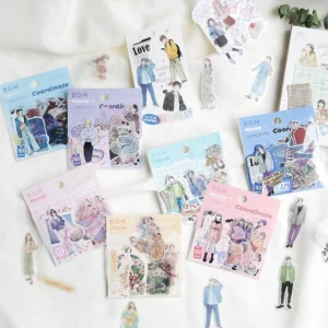 BGM | Pegatinas Sticker Flake COORDINATE WATERCOLOR (45) - Fashion boy