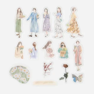 BGM | Pegatinas Sticker Flake COORDINATE WATERCOLOR (45) - Flower