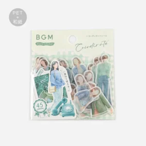 BGM | Pegatinas Sticker Flake COORDINATE WATERCOLOR (45) - Green