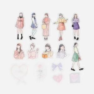 BGM | Pegatinas Sticker Flake COORDINATE WATERCOLOR (45) - Lovely Style