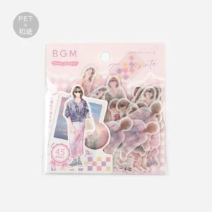 BGM | Pegatinas Sticker Flake COORDINATE WATERCOLOR (45) - Pink