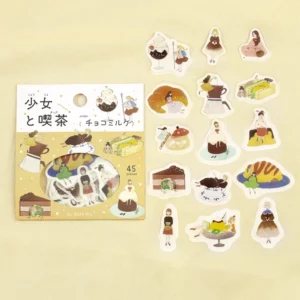 BGM | Pegatinas Sticker Flake GIRL & CAFE (45) - Choco Milk