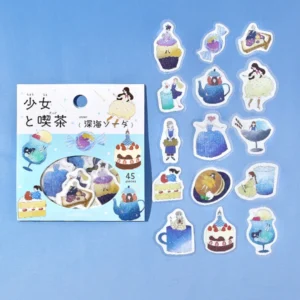 BGM | Pegatinas Sticker Flake GIRL & CAFE (45) - Deep Sea Soda