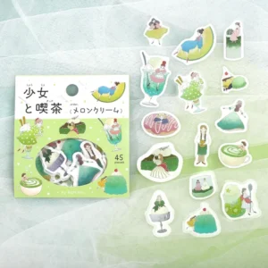 BGM | Pegatinas Sticker Flake GIRL & CAFE (45) - Melon Cream