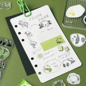 BGM | Set 15 Sellos para Metacrilato CLEAR STAMP - Panda Diary