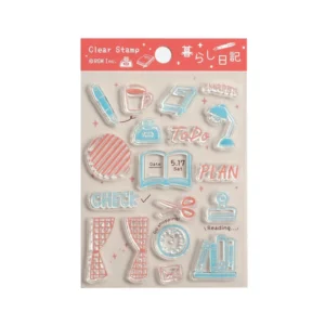 BGM | Set 17 Sellos para Metacrilato CLEAR STAMP - Lifestyle Diary