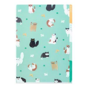 MIDORI | Archivador 3 fundas transparentes A4 - Cat A