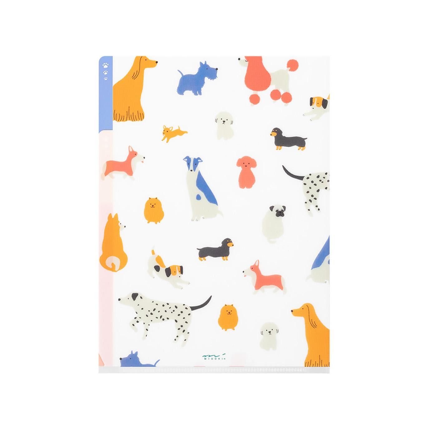 MIDORI | Archivador 3 fundas transparentes A5 - Dogs - Imagen 4