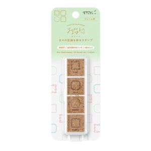MIDORI | Sello Yuru Log Coloreable - 4 Diseños - Frame