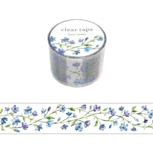 MIND WAVE | Masking Tape 30 mm x 5 m CLEAR - Lyric series Flower 2