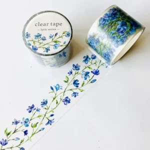 MIND WAVE | Masking Tape 30 mm x 5 m CLEAR - Lyric series Flower 2
