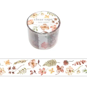 MIND WAVE | Masking Tape 30 mm x 5 m CLEAR - Lyric series Flower 3