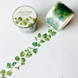 MIND WAVE | Masking Tape 30 mm x 5 m CLEAR - Lyric series Pothos