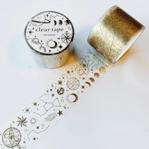 MIND WAVE | Masking Tape 30 mm x 5 m CLEAR - Universe