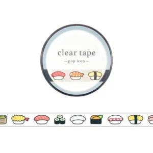 MIND WAVE | Masking Tape 7 mm x 5 m CLEAR POP ICON - Sushi
