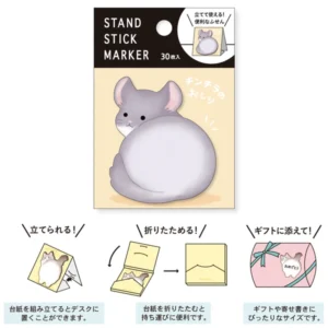MIND WAVE | Notas adhesivas Stand Stick Marker - Chinchilla's Butt