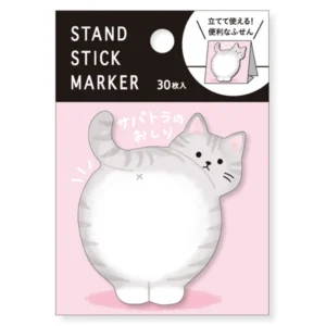 MIND WAVE | Notas adhesivas Stand Stick Marker - Grey Cat's Butt