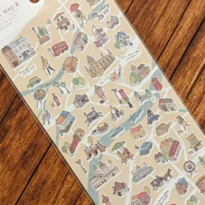 MIND WAVE | Pegatinas MACHI MAP Sticker – Brown City