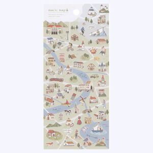 MIND WAVE | Pegatinas MACHI MAP Sticker – Green City