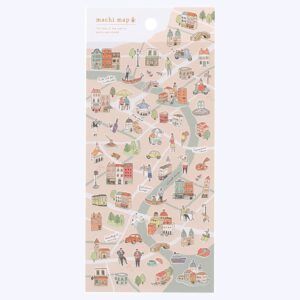 MIND WAVE | Pegatinas MACHI MAP Sticker – Orange City