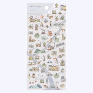 MIND WAVE | Pegatinas MACHI MAP Sticker – White City