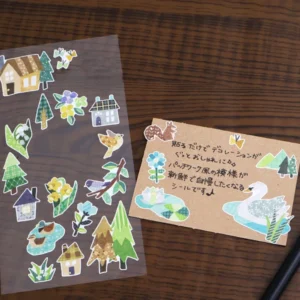 MIND WAVE | Pegatinas QUILT ATELIER Sticker – House near lake