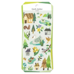MIND WAVE | Pegatinas QUILT ATELIER Sticker – House near lake